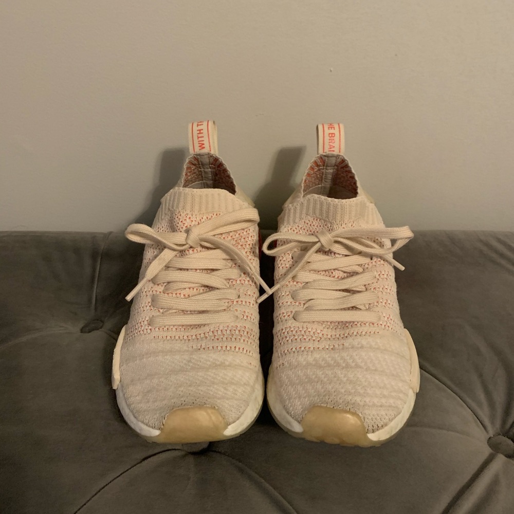 Adidas NMD R1 Coral Primeknit Size 6.5